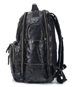 The Standard Leather Backpack Laptop Cowhide Leather Travel Bag
