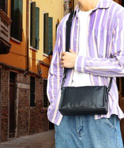 TheAdriano BlackCrossbodyBagforMen 16