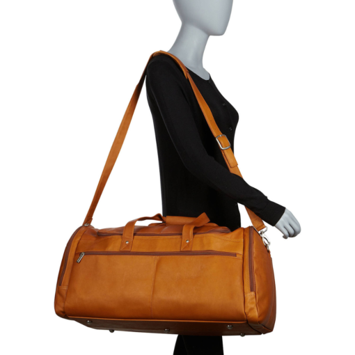 TheArcobaleno LeatherDuffleTravelBag 6