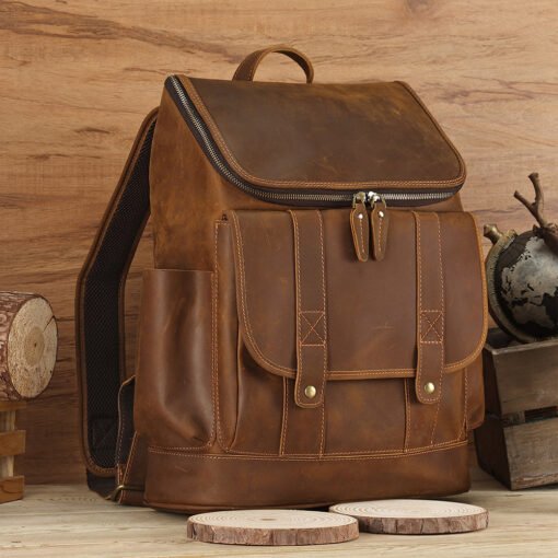 TheAureus ClassicLeatherBackpack 18