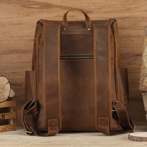 TheAureus ClassicLeatherBackpack 19