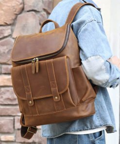 TheAureus ClassicLeatherBackpack 22