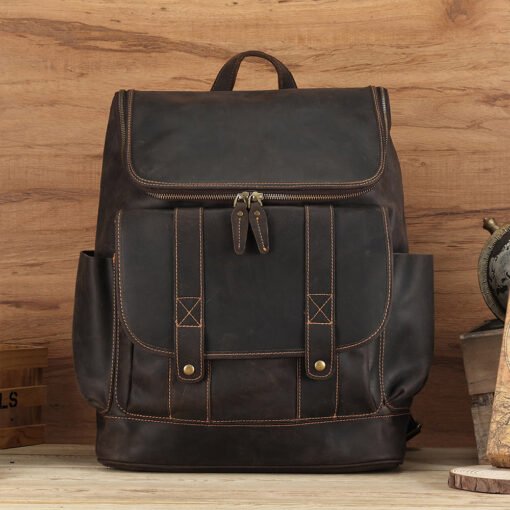 TheAureus ClassicLeatherBackpack 8