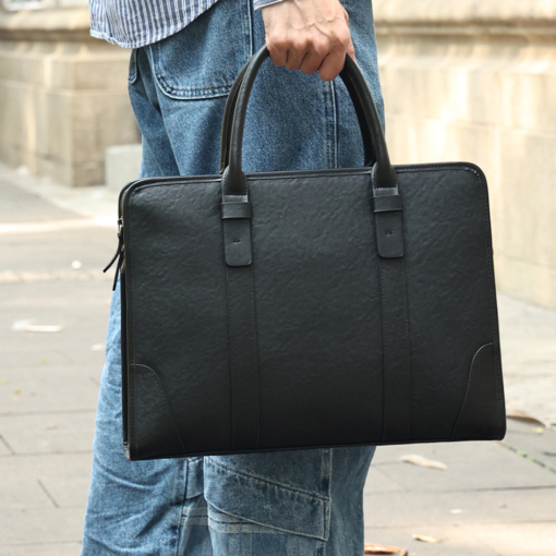 TheBlake BlackLeatherBriefcaseforMen 14