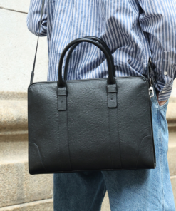 TheBlake BlackLeatherBriefcaseforMen 15