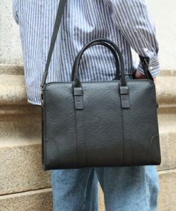 TheBlake BlackLeatherBriefcaseforMen 16