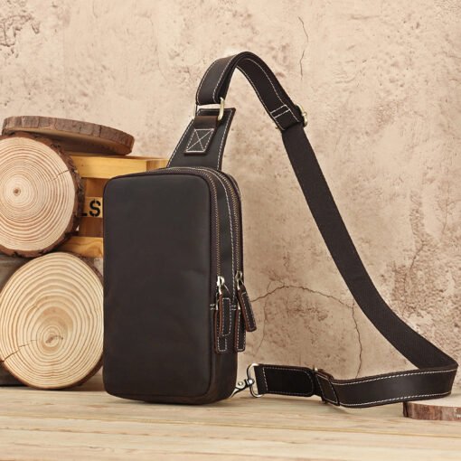 TheBlaze VintageLeatherSlingBag 11