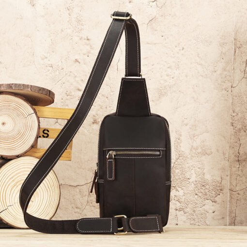 TheBlaze VintageLeatherSlingBag 12