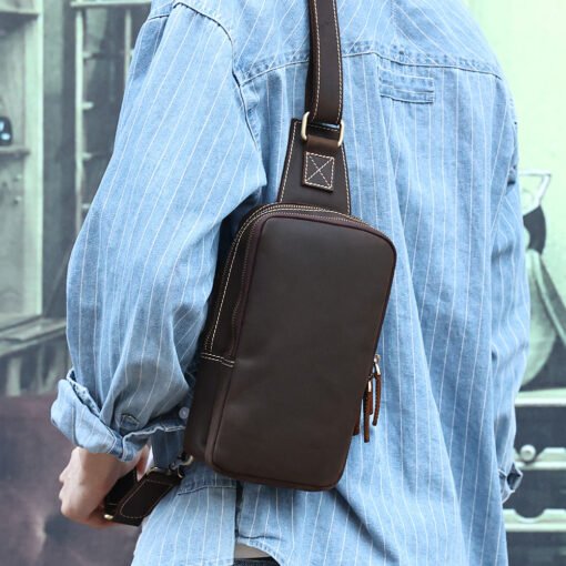 TheBlaze VintageLeatherSlingBag 14