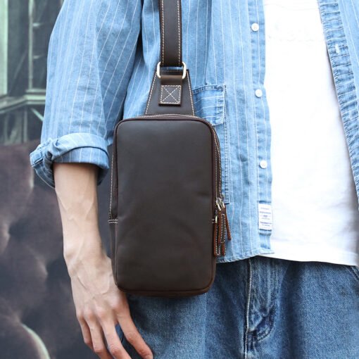 TheBlaze VintageLeatherSlingBag 16