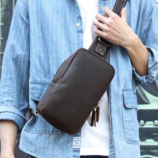 TheBlaze VintageLeatherSlingBag 17