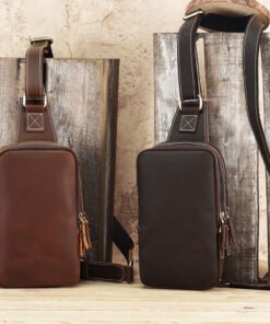 TheBlaze VintageLeatherSlingBag 2