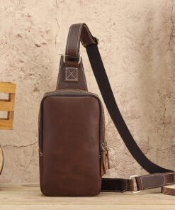 TheBlaze VintageLeatherSlingBag 25