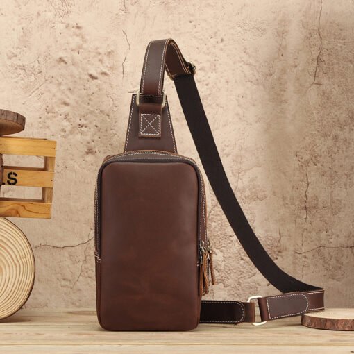 TheBlaze VintageLeatherSlingBag 25