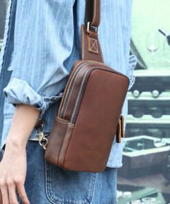 TheBlaze VintageLeatherSlingBag 28