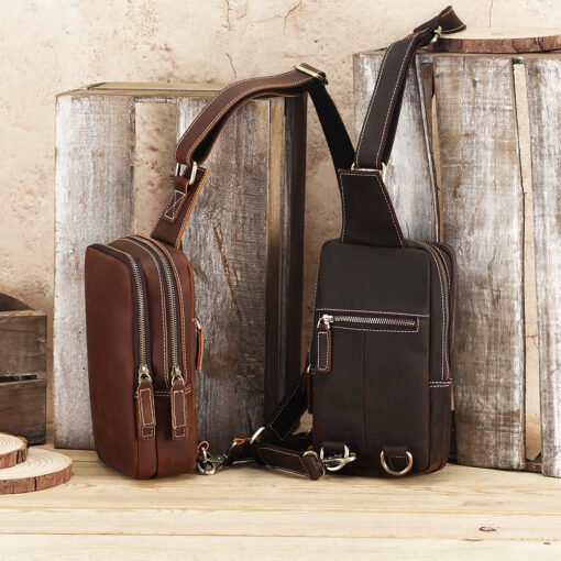 TheBlaze VintageLeatherSlingBag 3