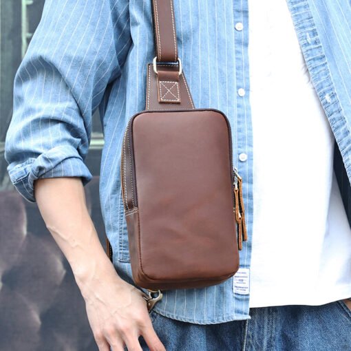 The Blaze Vintage Sling Shoulder Hand Crafted Cowhide Leather Bag