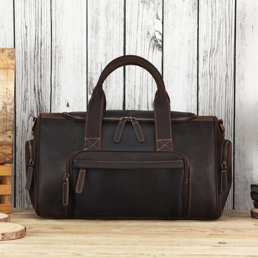TheCarnelian VintageLeatherDuffleBag 10