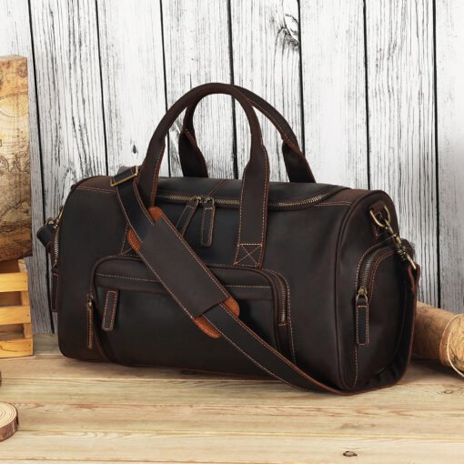 TheCarnelian VintageLeatherDuffleBag 11