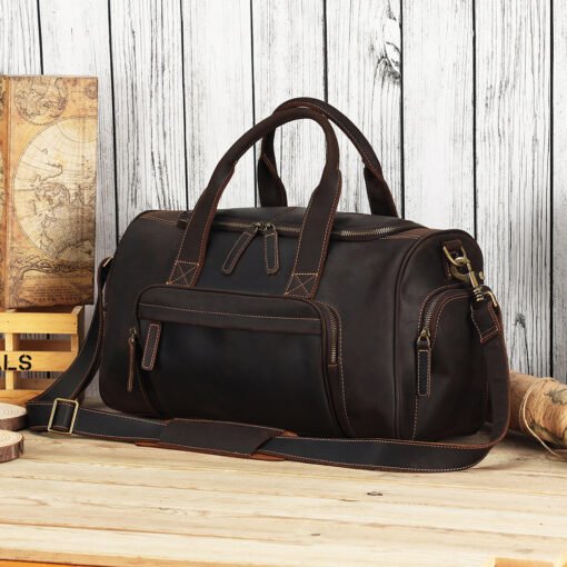 TheCarnelian VintageLeatherDuffleBag 12