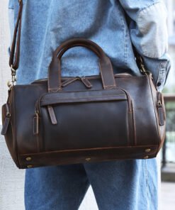 TheCarnelian VintageLeatherDuffleBag 14
