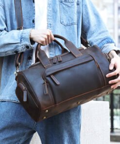 TheCarnelian VintageLeatherDuffleBag 15