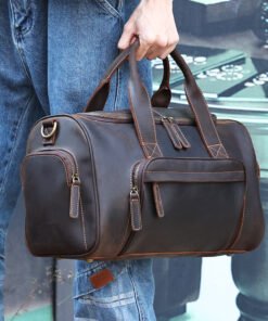 TheCarnelian VintageLeatherDuffleBag 16