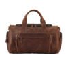 The Carnelian Vintage Leather Duffle Top Grain Cowhide Leather Bag