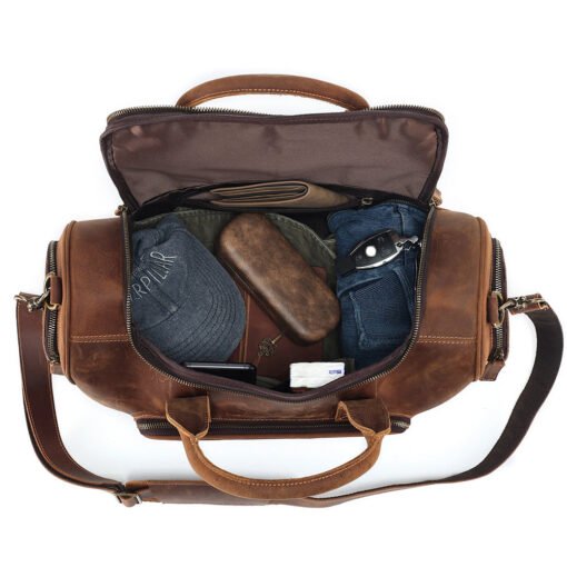 TheCarnelian VintageLeatherDuffleBag 25