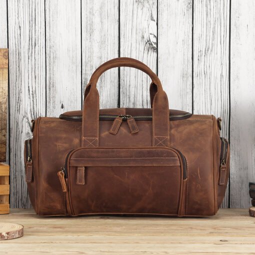 TheCarnelian VintageLeatherDuffleBag 26