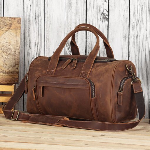 TheCarnelian VintageLeatherDuffleBag 28