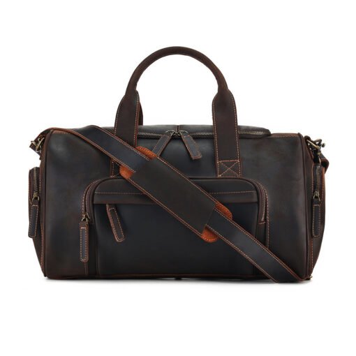 TheCarnelian VintageLeatherDuffleBag 3