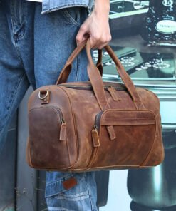 TheCarnelian VintageLeatherDuffleBag 30