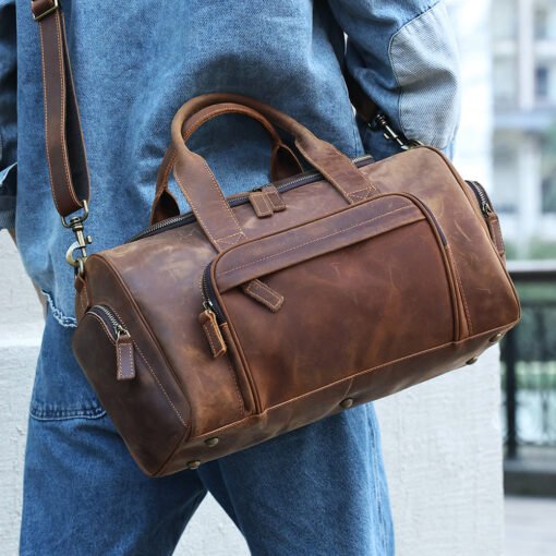 TheCarnelian VintageLeatherDuffleBag 32
