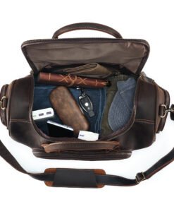 TheCarnelian VintageLeatherDuffleBag 9