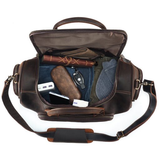 TheCarnelian VintageLeatherDuffleBag 9