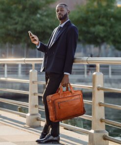 The Everyday Laptop Handbag Full Grain Cowhide Leather Messenger Bag