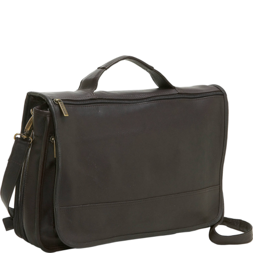 TheFlumen ExpandableLeatherMessengerBag 3