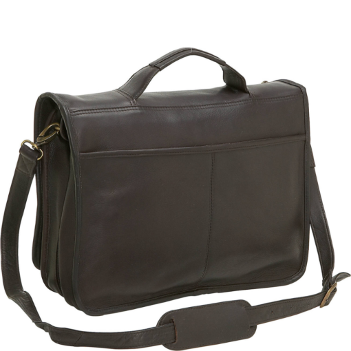 TheFlumen ExpandableLeatherMessengerBag 5