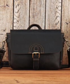 The Hermosa Vintage Crossbody Cowhide Leather Messenger Bag