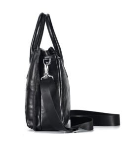 TheJett Men sBlackLeatherBriefcase 13