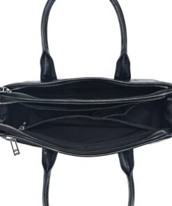 TheJett Men sBlackLeatherBriefcase 16