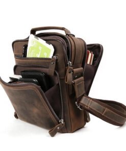 TheManBagTheRealLeatherCompanyLeatherMessengerBagFull
