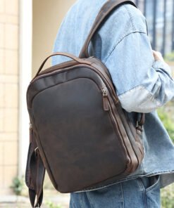 TheMarrone TravelLeatherBackpack 13