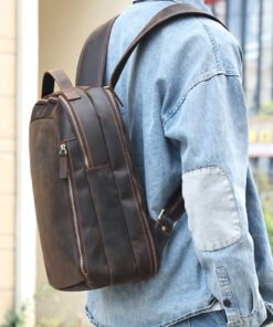 TheMarrone TravelLeatherBackpack 14