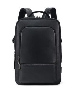 TheNyx TopGrainBlackLeatherBagforSchool College 2