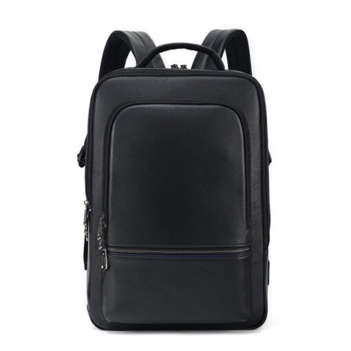 TheNyx TopGrainBlackLeatherBagforSchool College 2
