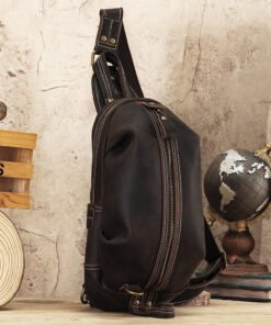 TheOreste ClassicLeatherSlingBagforMen 13