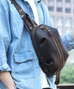TheOreste ClassicLeatherSlingBagforMen 19