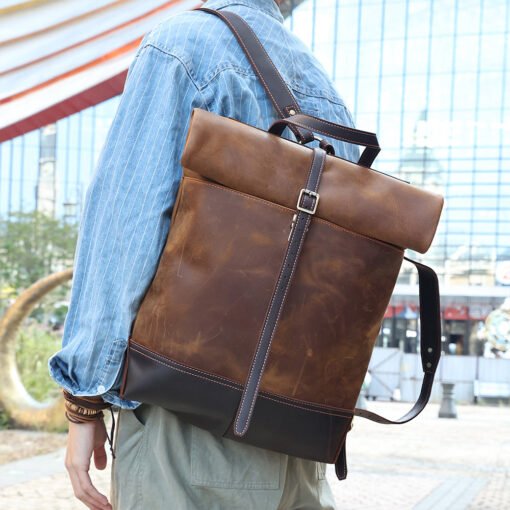 TheSylva VintageLeatherBackpack 15